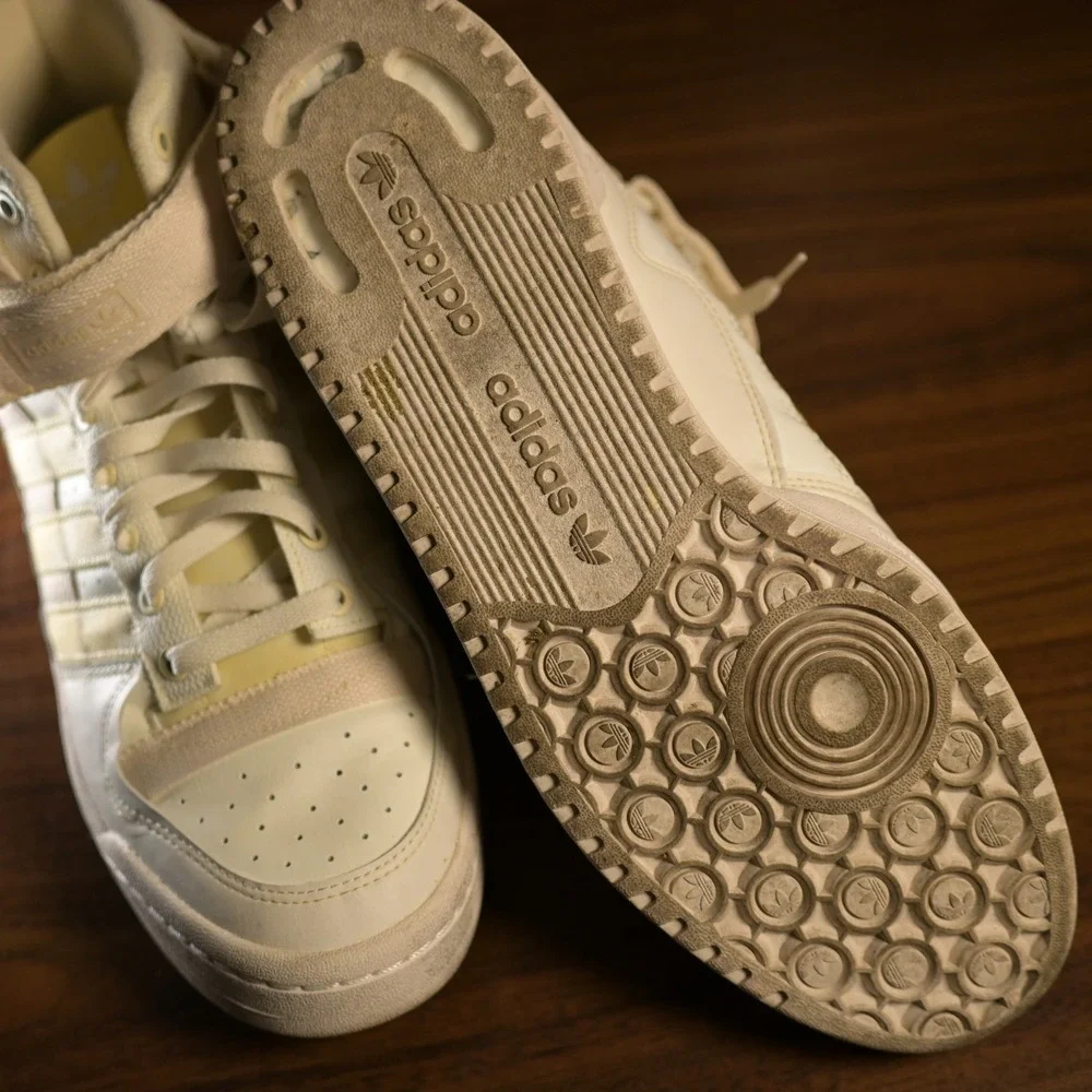 Adidas Forum Mid Parley Mens Sneakers Cream White GV7616 Size 13